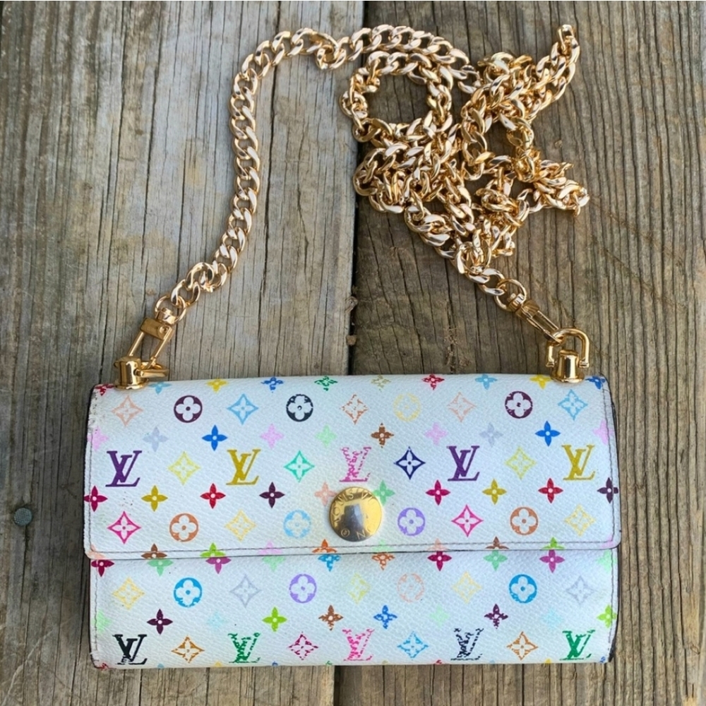 Authentic Louis Vuitton Sarah White Wallet